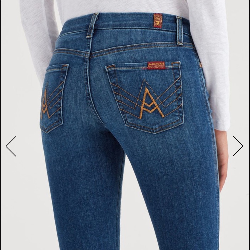 NWOT 7 For All Mankind A pocket jeans. Sz. 28